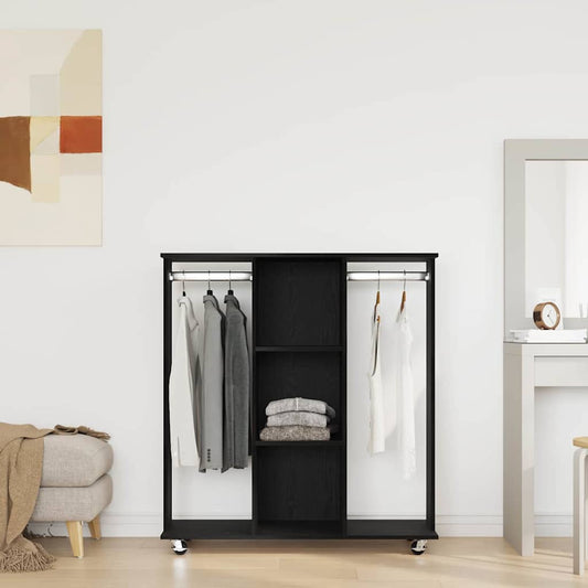 Guarda-roupa com prateleira Carvalho preto 102 x 38 x 110 cm