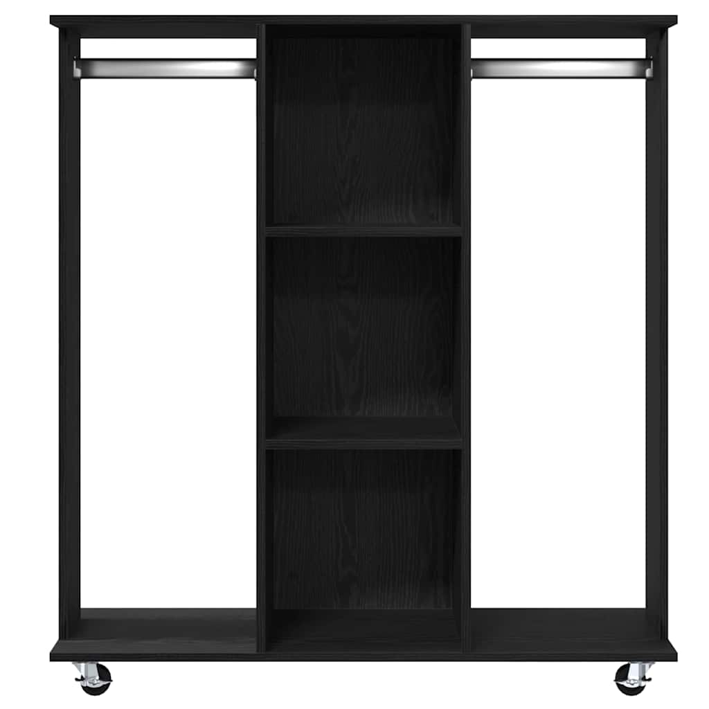 Guarda-roupa com prateleira Carvalho preto 102 x 38 x 110 cm
