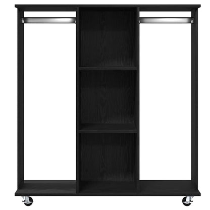 Guarda-roupa com prateleira Carvalho preto 102 x 38 x 110 cm
