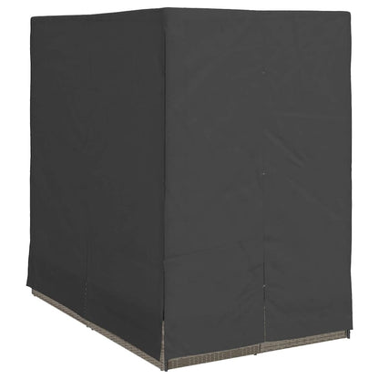 Espreguiçadeira Dupla com Cobertura Cinzeto 205 x 129 x 200 cm