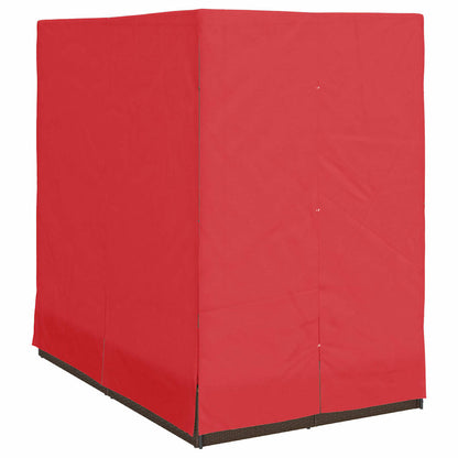 Espreguiçadeira Dupla com Cobertura Castanho 205 x 129 x 200 cm