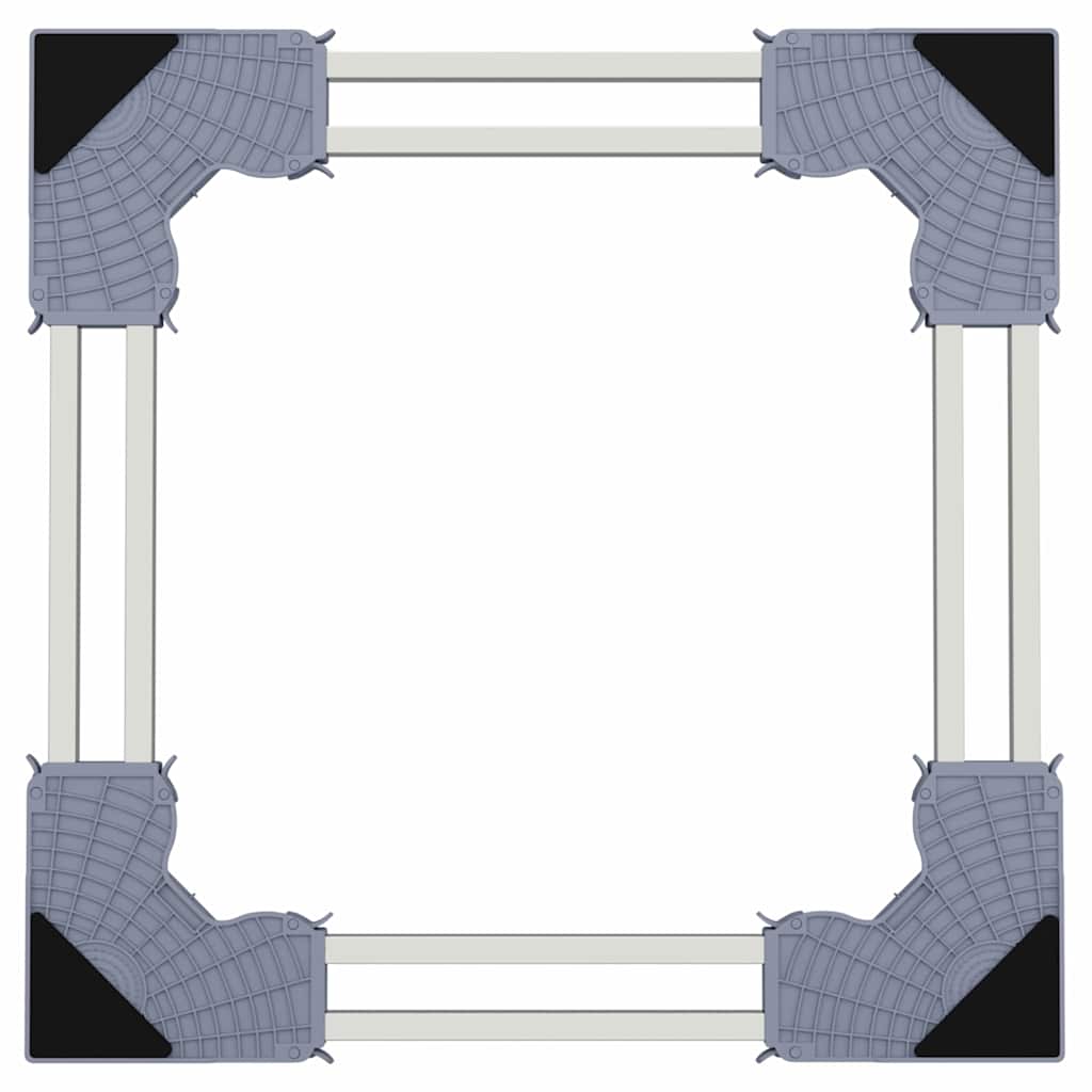 Base para Máquina de Lavar Manual Cinzeto 67 x 67 x 12 cm Metal