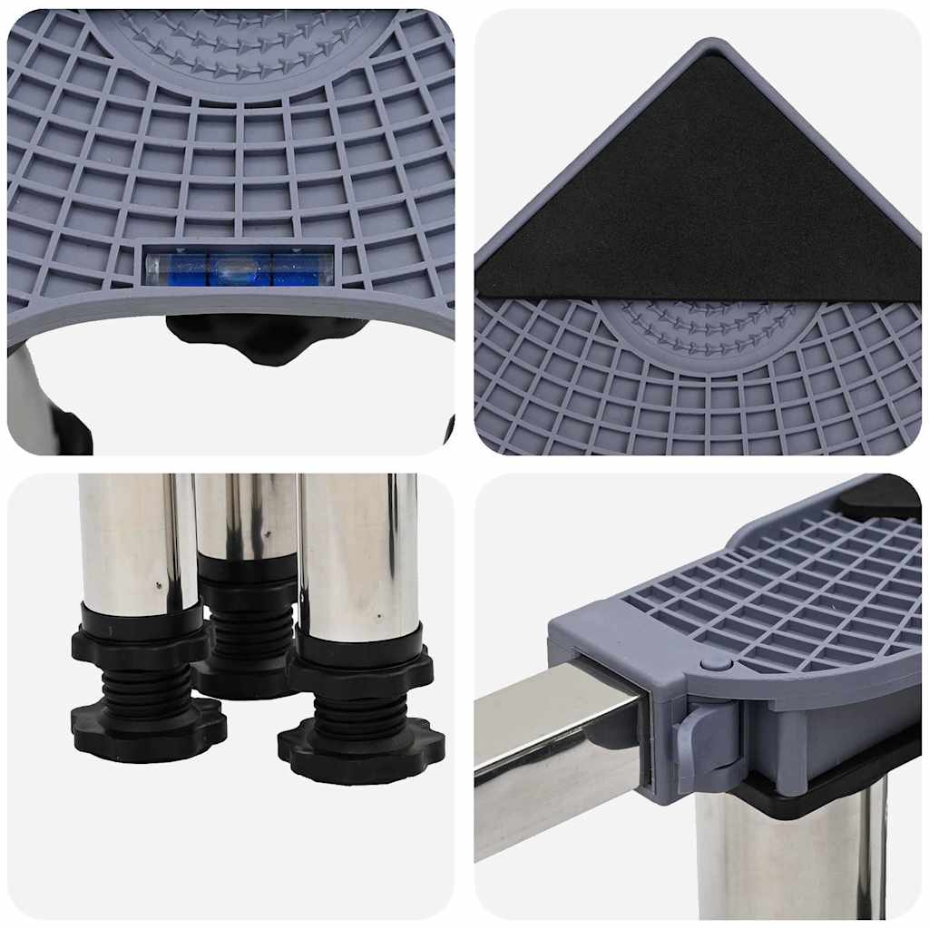 Base para máquina de lavar roupa Cinzeto 67 x 67 x 21,5 cm