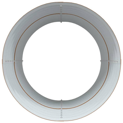 Canteiro de jardim elevado Castanho 80 x 80 x 81 cm Aço
