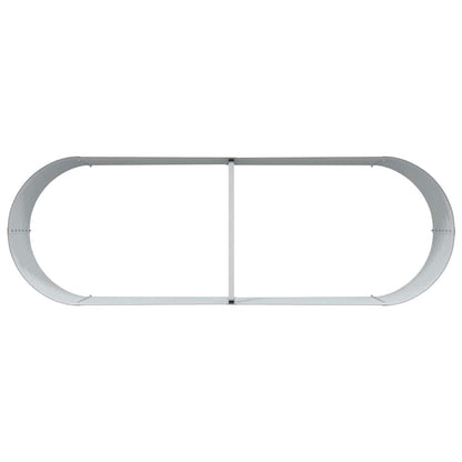 Canteiro de jardim elevado Castanho 240 x 80 x 44 cm Aço