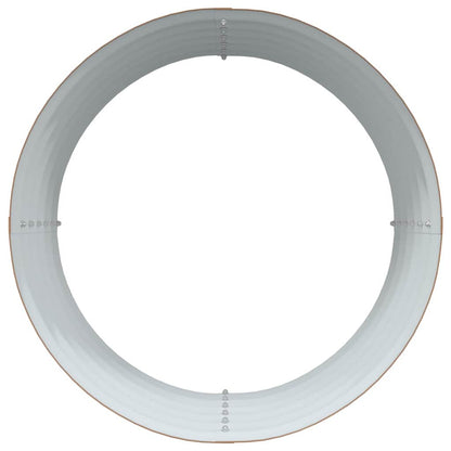 Canteiro de jardim elevado Castanho 80 x 80 x 44 cm Aço