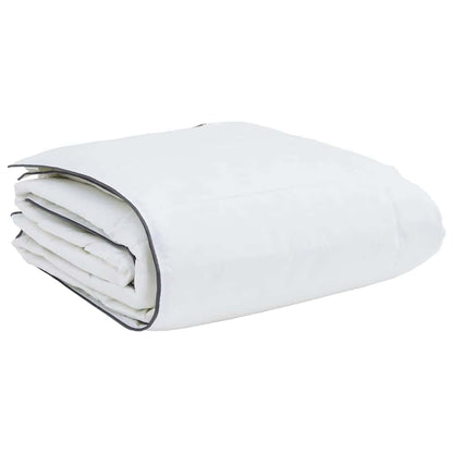 Duvet de Inverno com Travesseiro 2 pcs Branco Pena de ganso