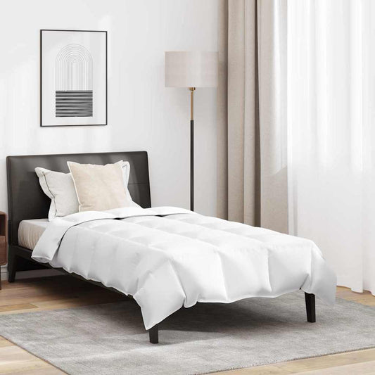 Duvet de Inverno com Travesseiro 2 pcs Branco Pena de ganso
