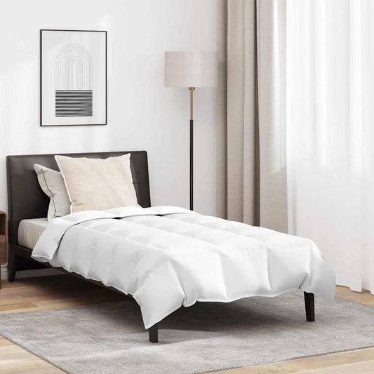 Duvet de Inverno com Travesseiro 2 pcs Branco Pena de ganso