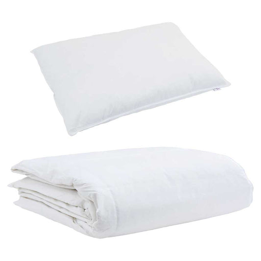 Edredom com Travesseiro 2 pcs Branco Pena de ganso