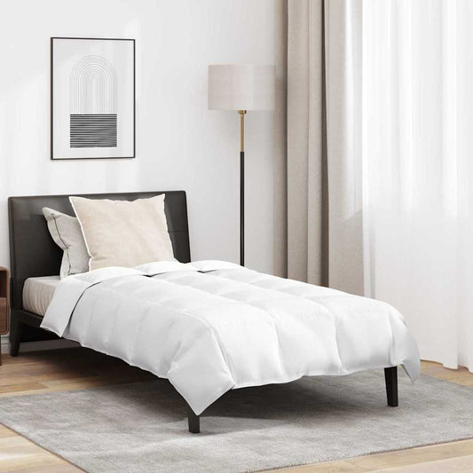 Conjunto de Edredom 2 pcs Branco 155 x 200 cm Penugem