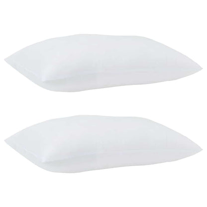 Edredom com Travesseiro com travesseiro 2 pcs Branco Microfibra