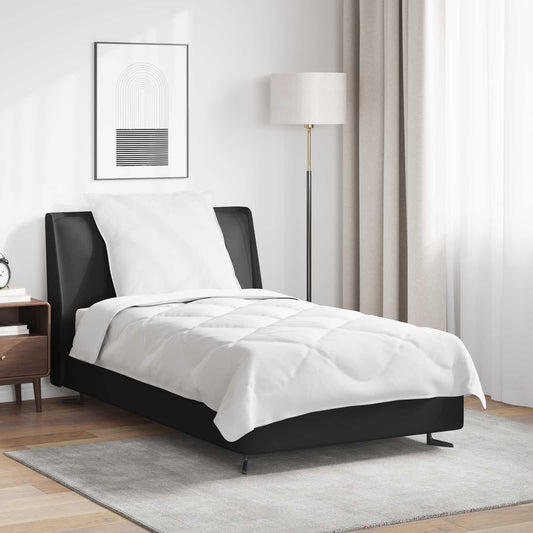 Edredom para Todas as Estações 2 pcs Branco Microfibra