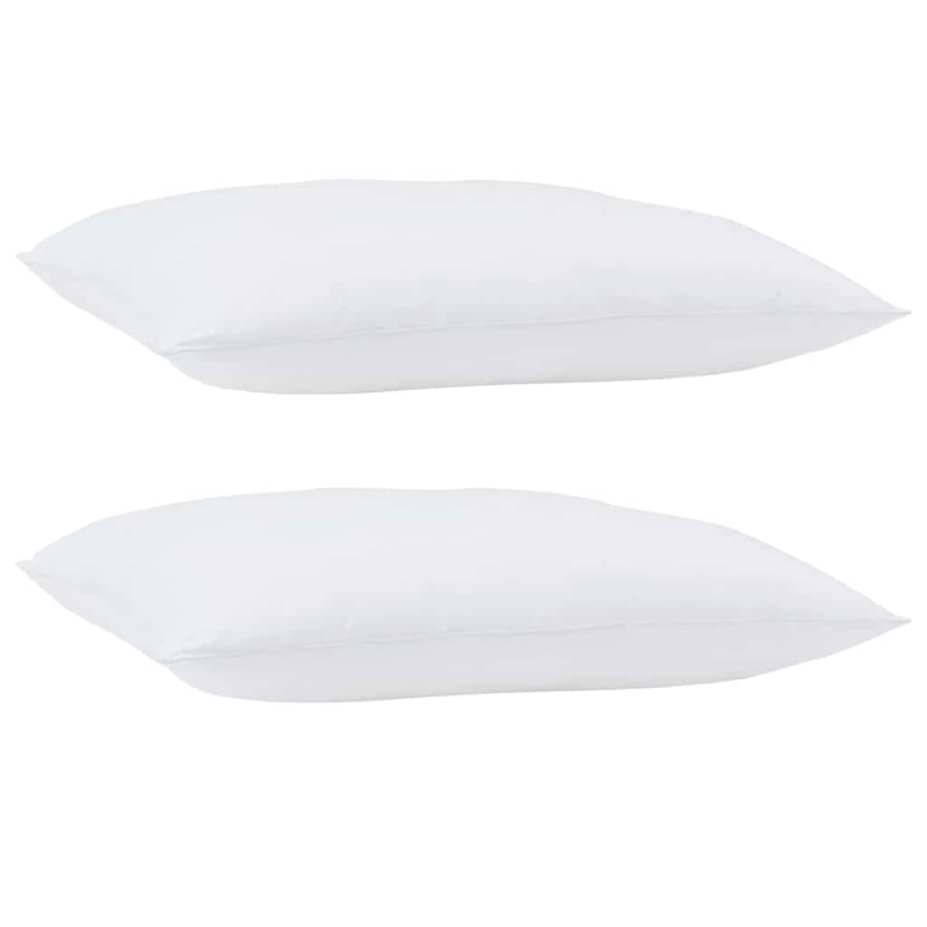 Edredom com Travesseiro com travesseiro 2 pcs Branco Microfibra