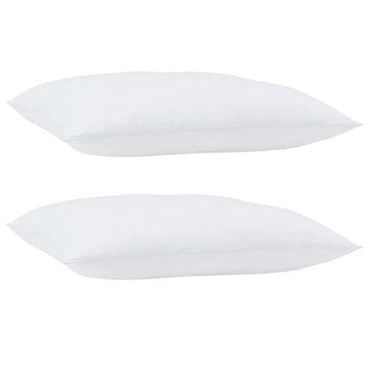 Edredom com Travesseiro com travesseiro 2 pcs Branco Microfibra