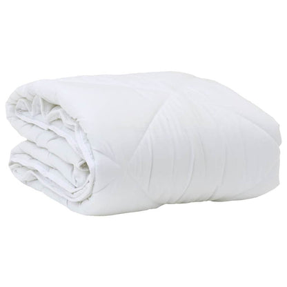 Edredom com Travesseiro com travesseiro 2 pcs Branco Microfibra