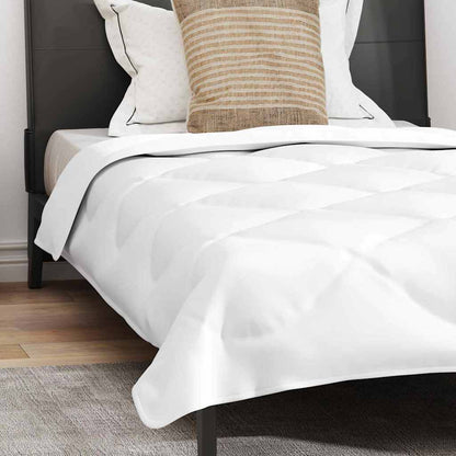 Edredom com Travesseiro com travesseiro 2 pcs Branco Microfibra