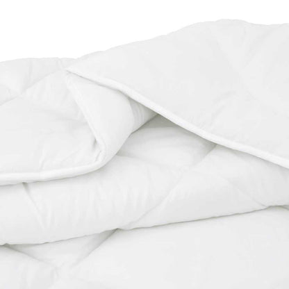 Edredom com Travesseiro com travesseiro 2 pcs Branco Microfibra