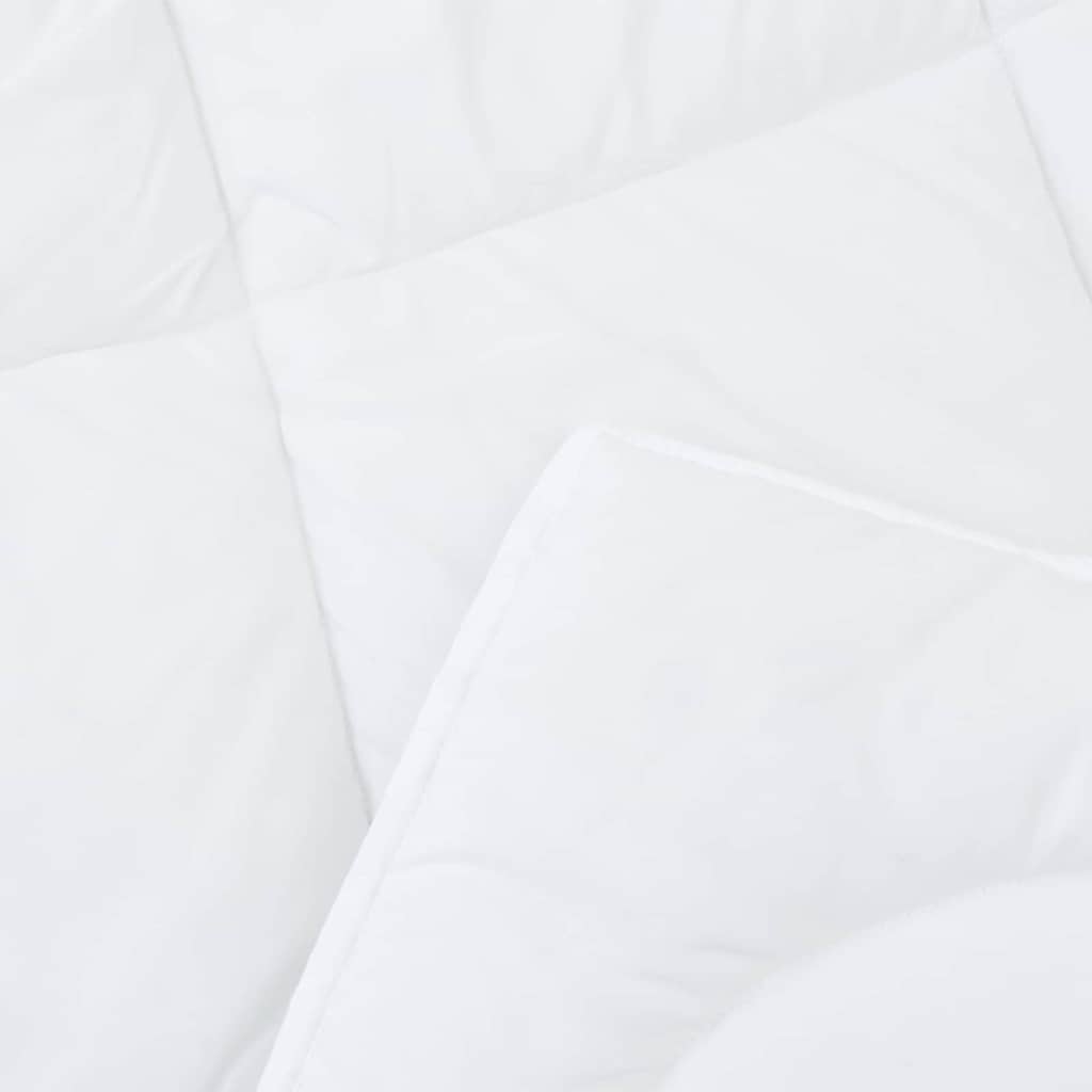 Edredom com Travesseiro com travesseiro 2 pcs Branco Microfibra
