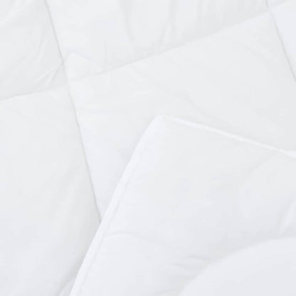 Edredom com Travesseiro com travesseiro 2 pcs Branco Microfibra