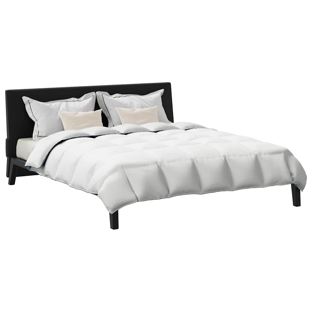 Conjunto de Edredom 3 pcs Branco Microfibra e Algodão
