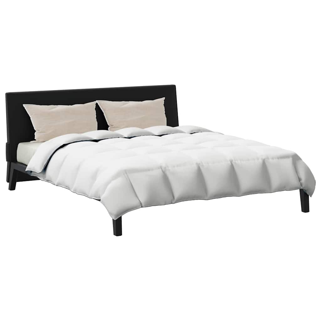 Conjunto de Edredom 3 pcs Branco Microfibra e Algodão