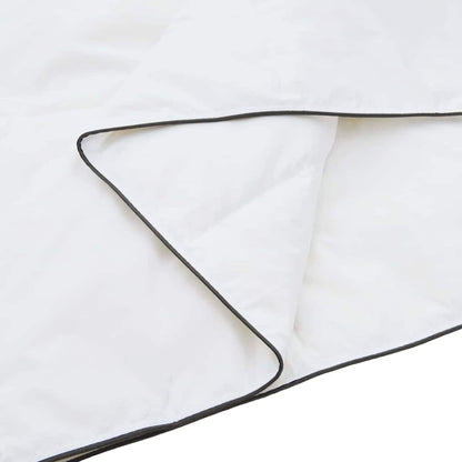 Conjunto de Edredom 3 pcs Branco Microfibra e Algodão