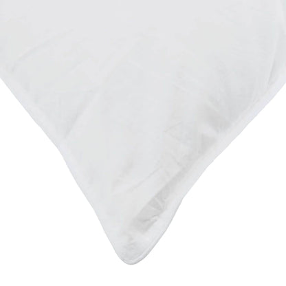 Conjunto de Edredom 3 pcs Branco Microfibra e Algodão