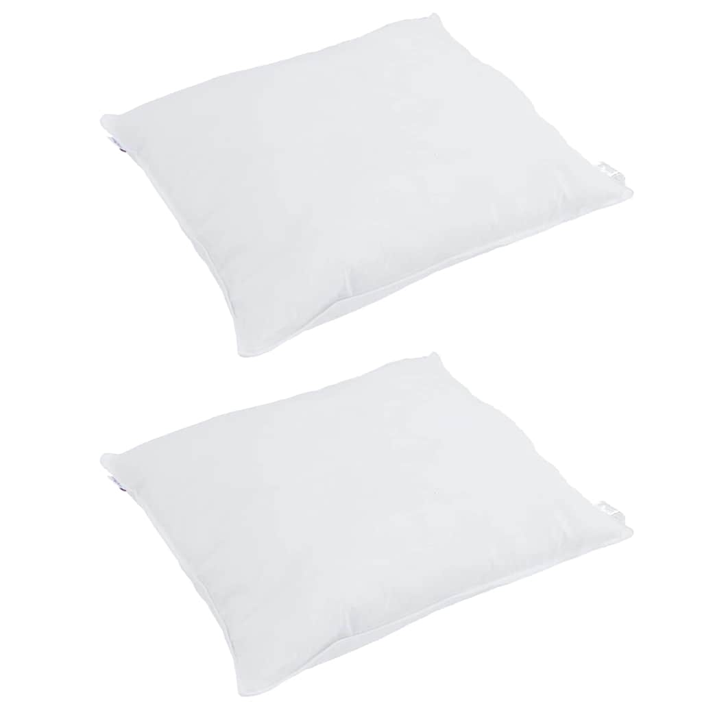 Conjunto de Edredom 3 pcs Branco Microfibra e Algodão