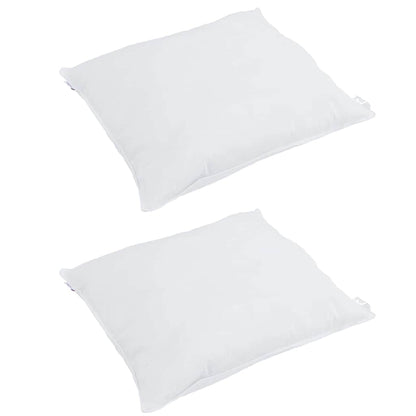 Conjunto de Edredom 3 pcs Branco Microfibra e Algodão