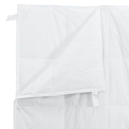 Conjunto de Edredom com travesseiro 3 pcs Branco Pena de ganso
