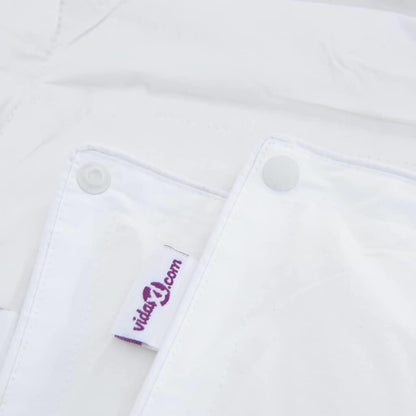 Conjunto de Edredom com travesseiro 3 pcs Branco Pena de ganso