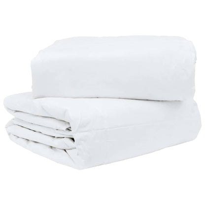 Conjunto de Edredom com travesseiro 3 pcs Branco Pena de ganso