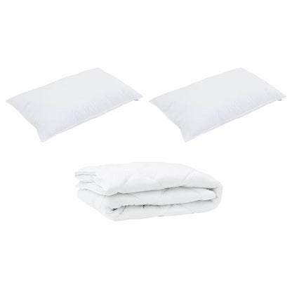 Duvet para Todas as Estações 3 pcs Branco Microfibra