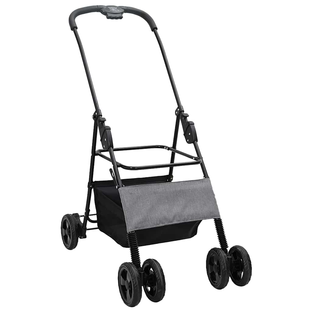 Carrinho de Pet Dobrável Ajustável Cinzeto 81 x 47 x 99 cm
