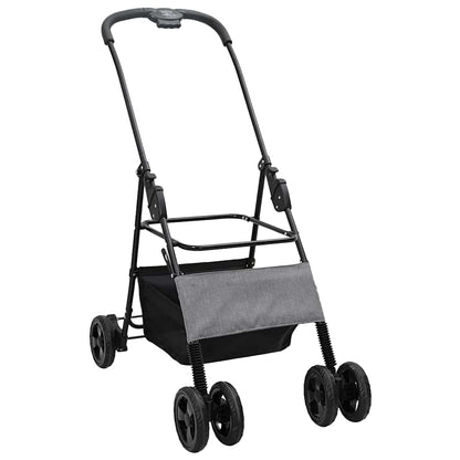 Carrinho de Pet Dobrável Ajustável Cinzeto 81 x 47 x 99 cm