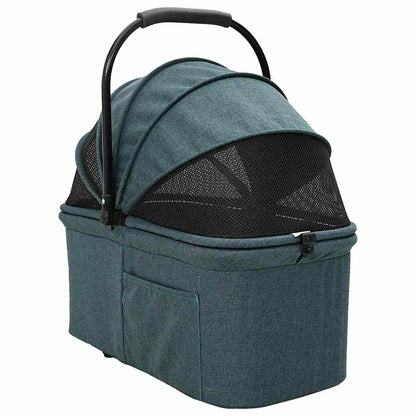 Carrinho de Pet Dobrável Ajustável Verde 78 x 54 x 101 cm