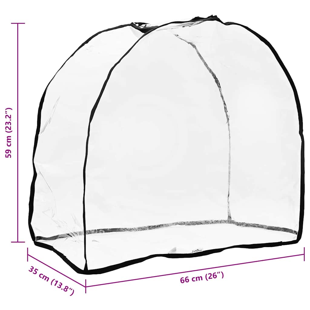 Capa para carrinho de animal Transparente 65 x 32 x 57 cm PVC