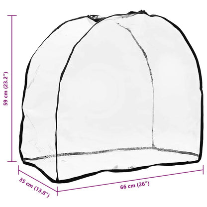 Capa para carrinho de animal Transparente 65 x 32 x 57 cm PVC