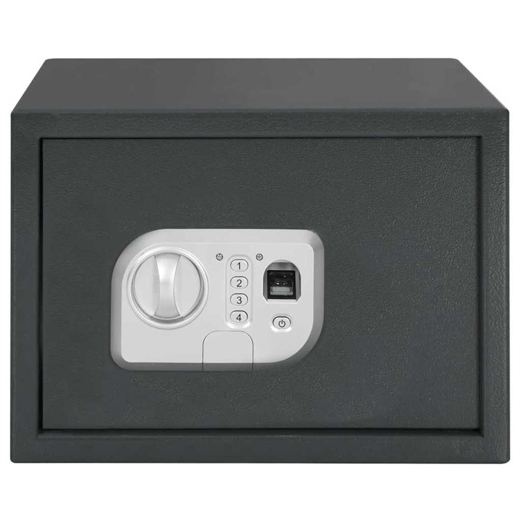 Cofre Digital com bloqueio Cinza escuro 25 x 35 x 25 cm Aço