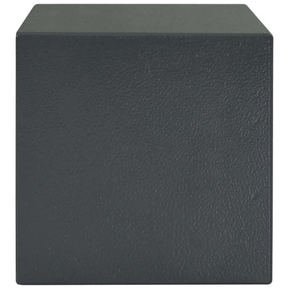 Cofre com bloqueio Cinza escuro RAL7016 17 x 23 x 17 cm Aço