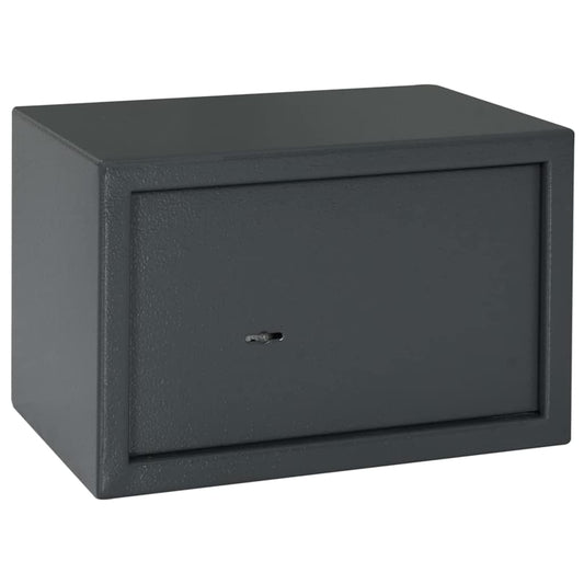 Cofre com bloqueio Cinza escuro RAL7016 20 x 31 x 20 cm Aço