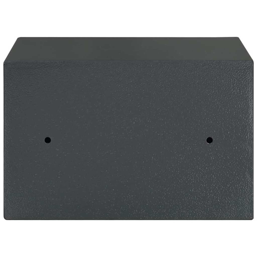 Cofre com bloqueio Cinza escuro RAL7016 20 x 31 x 20 cm Aço