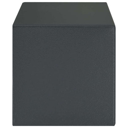 Cofre com bloqueio Cinza escuro RAL7016 20 x 31 x 20 cm Aço