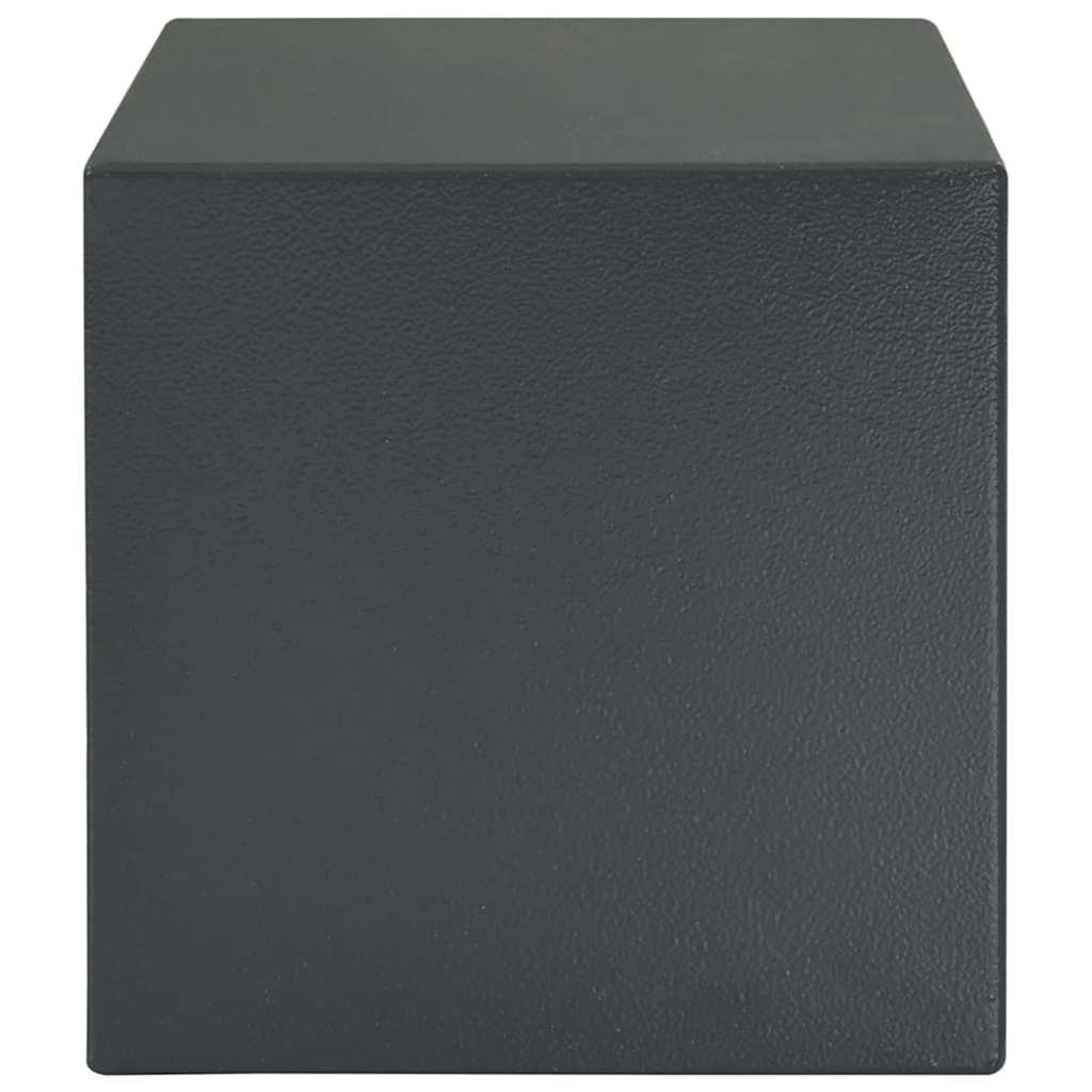 Cofre com bloqueio Cinza escuro RAL7016 25 x 35 x 25 cm Aço