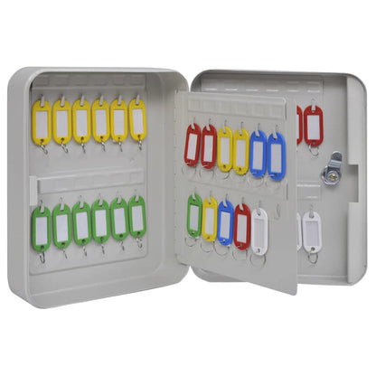 Caixa de Chaves com bloqueio Branco 20 x 7.5 x 25 cm Aço