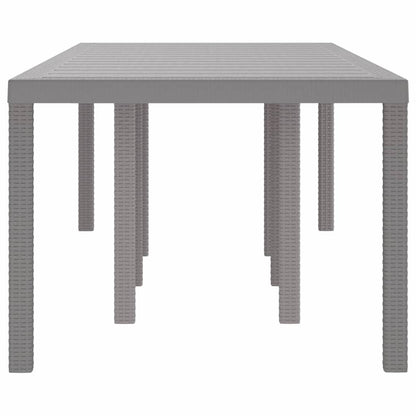 Mesa de Jantar para Jardim Cinzento-claro 250 x 100 x 73 cm