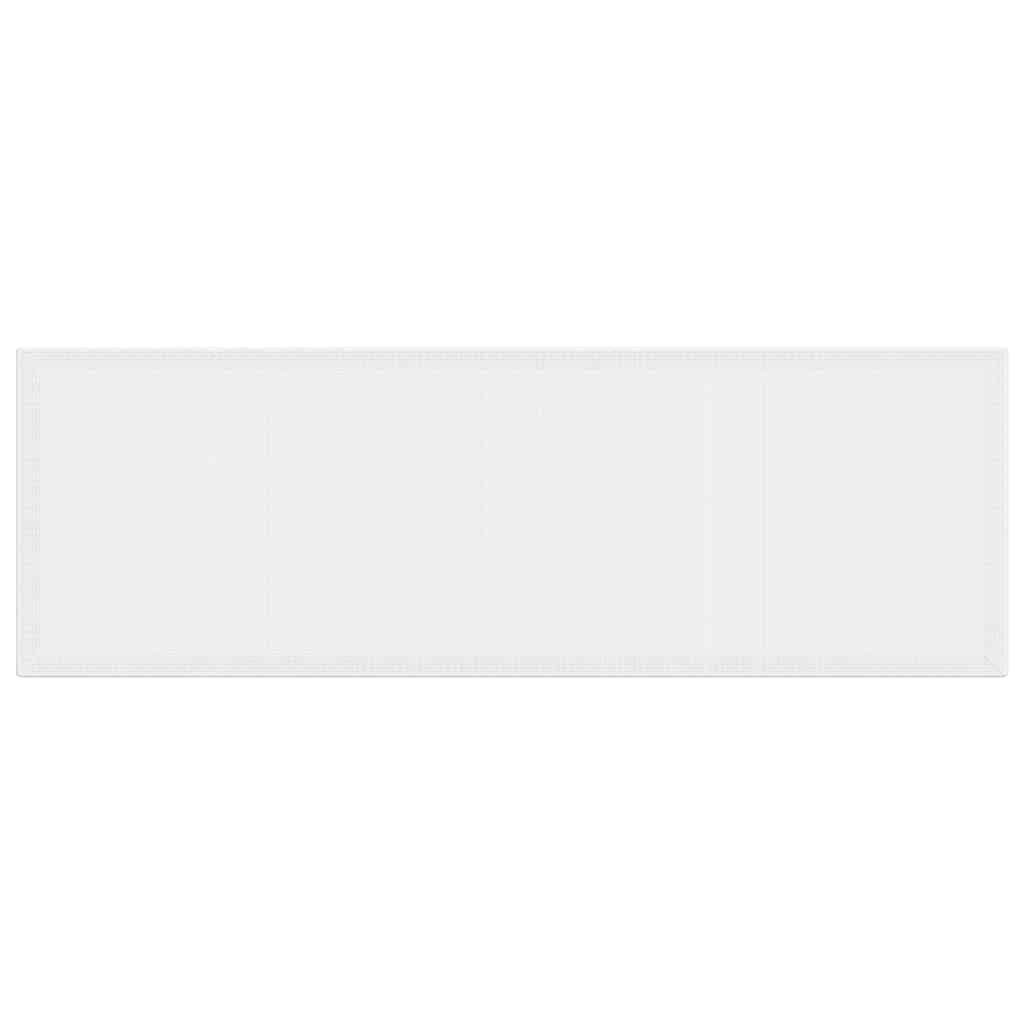 Mesa de Jantar para Jardim Branco 300 x 100 x 73 cm vime PE