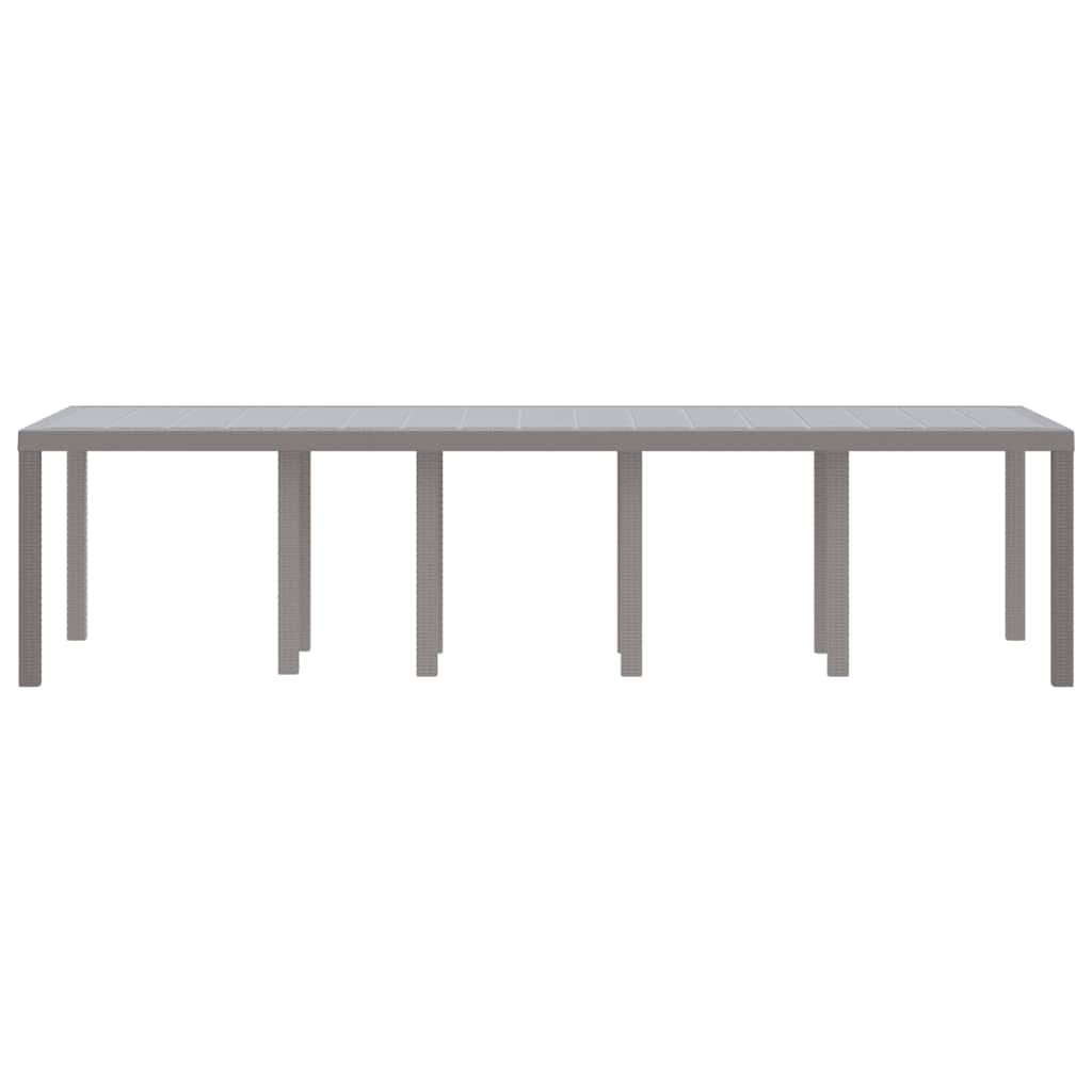Mesa de Jantar para Jardim Cinzento-claro 300 x 100 x 73 cm