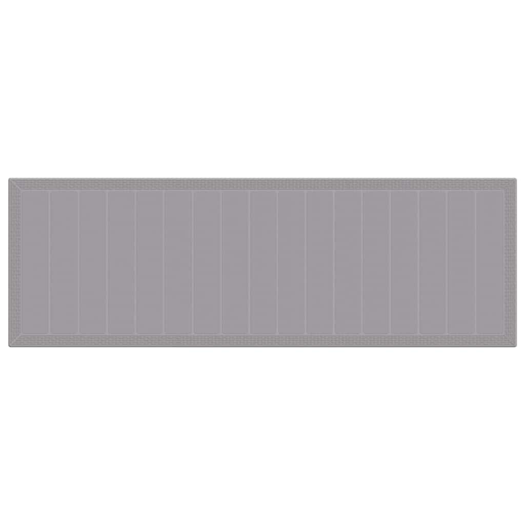 Mesa de Jantar para Jardim Cinzento-claro 300 x 100 x 73 cm